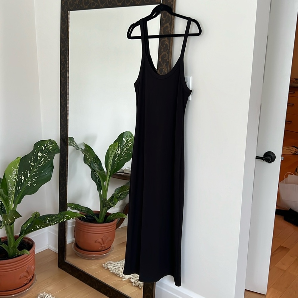 Z supply black ribbed maxi dress